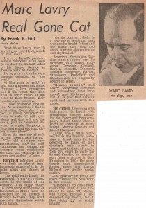 Frank P. Gill interviews Marc Lavry Frank P. Gill interviews Marc Lavry